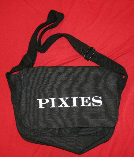 The Pixies Messenger Bag Letters Logo Black