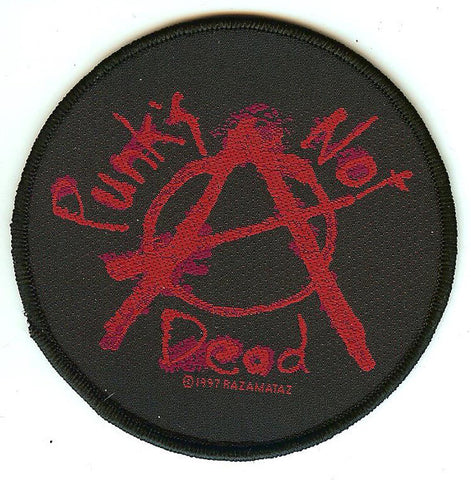 Punk's Not Dead Sew On Patch Circle Logo