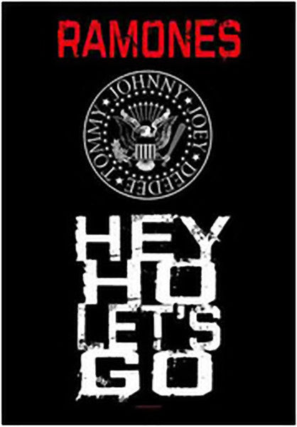The Ramones Poster Flag Hey Ho Let's Go Tapestry