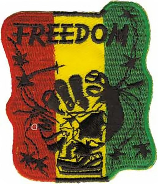 Rasta Iron-On Patch Freedom Logo