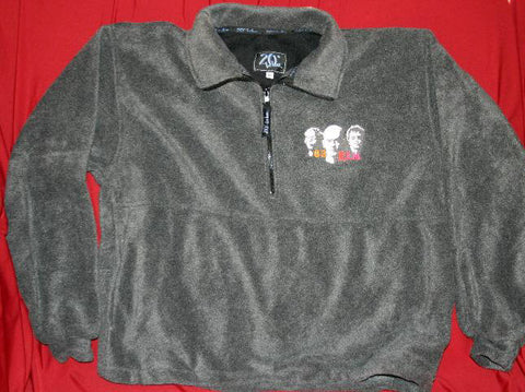 REM Embroidered Fleece Pullover Gray Size Medium 