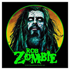 Rob Zombie Sew On Patch Green Face Logo
