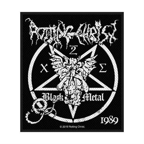 Rotting Christ Sew On Patch Black Metal Pentagram Logo