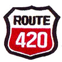 Route 420 Iron-On Patch Sign Logo