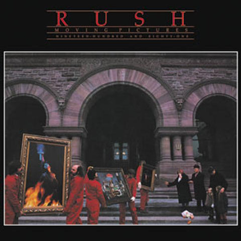 Rush Vinyl Sticker Square Moving Pictures Logo
