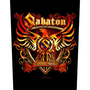 Sabaton Sew On Canvas Back Patch Coat Of Arms