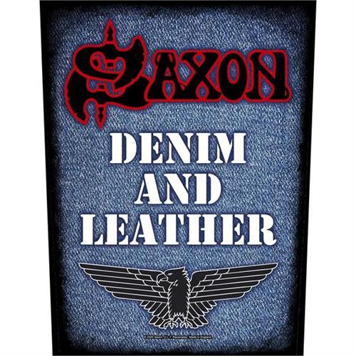 Saxon Sew On Canvas Back Patch Denim And Leather