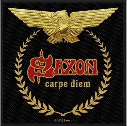 Saxon Sew On Patch Carpe Diem Logo