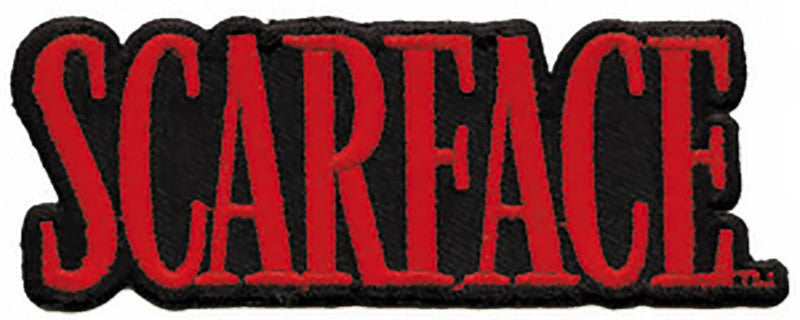 Scarface Iron-On Patch Red Letters Logo