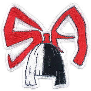 Sia Iron-On Patch Red Letters Hair Logo