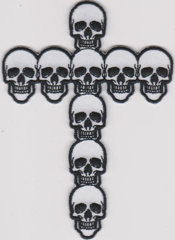 Skulls Cross Iron-On Patch
