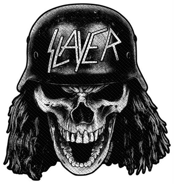 Slayer Sew On Patch Wehrmacht Skull Logo