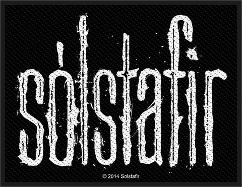 Solstafir Sew On Patch White Letters Logo