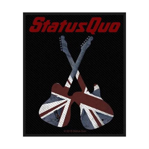 Status Quo Sew On Patch Guitars Logo