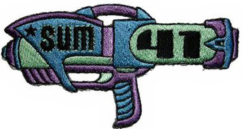 Sum 41 Iron-On Patch Ray Gun Logo