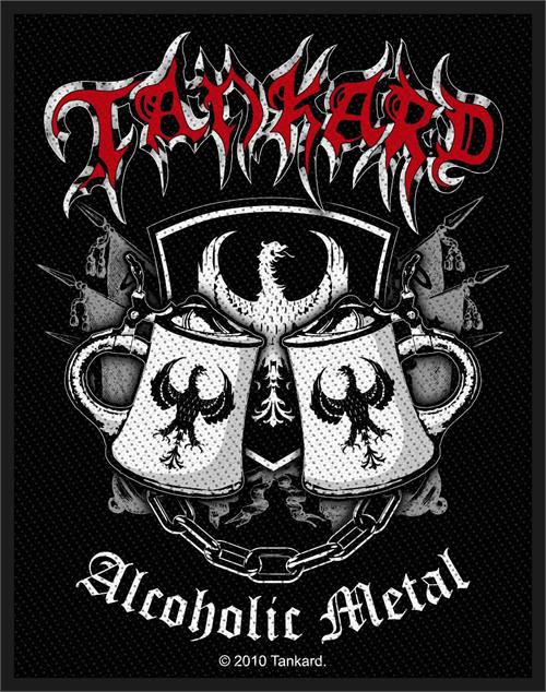 Tankard Sew On Patch Alcoholic Metal Logo