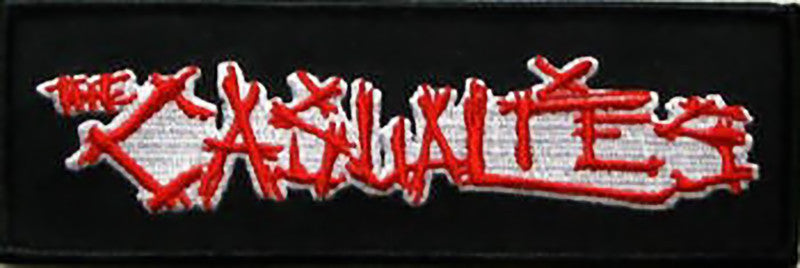 The Casualties Iron-On Patch Rectangle Letters Logo 