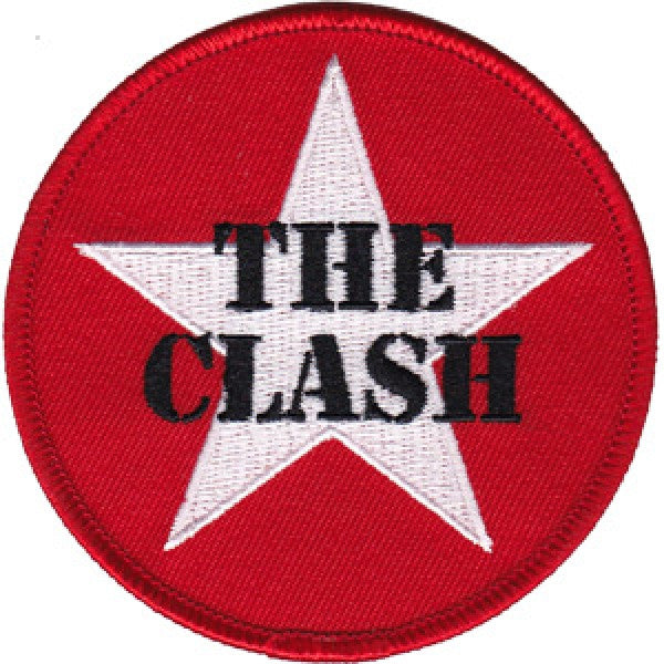 The Clash Iron-On Patch Round Star Logo