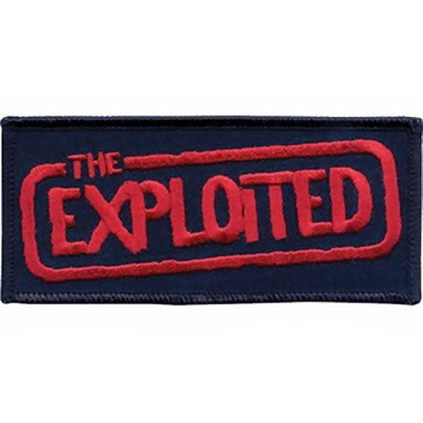 The Exploited Iron-On Patch Red Letters Logo