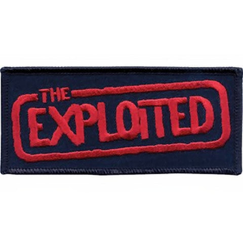 The Exploited Iron-On Patch Red Letters Logo