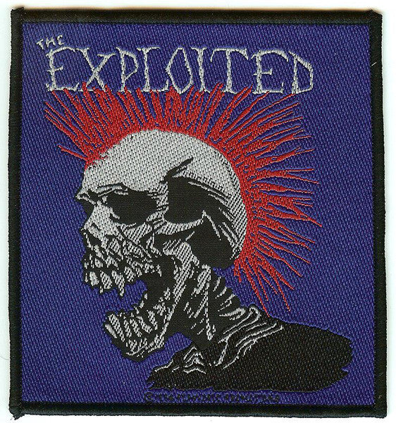 The Exploited Sew On Patch Skull Logo