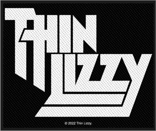 Thin Lizzy Sew On Patch White Letters Logo