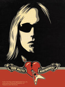 Tom Petty Vinyl Sticker Sunglasses Logo