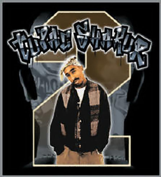 Tupac Shakur Iron-On Patch 2Pac Standing Logo 