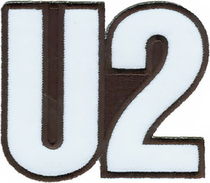 U2 Iron-On Patch White Logo