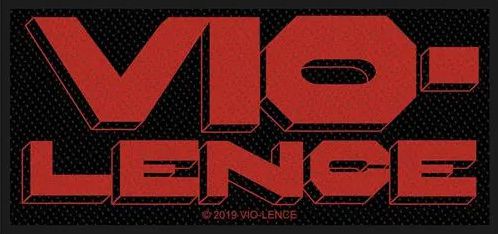 Vio-Lence Sew On Patch Red Letters Logo