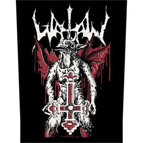 Watain Sew On Canvas Back Patch Inverted Cross