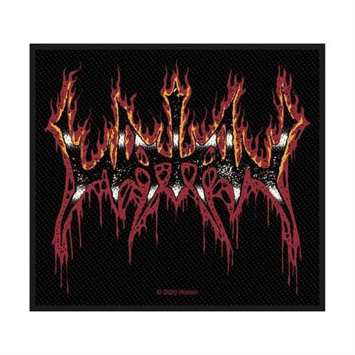 Watain Sew On Patch Flaming Letters Logo